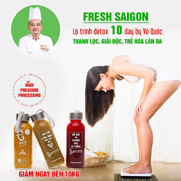 Beauty Drink Detox 10 day by Vo Quoc: Giảm cân, thải độc, trẻ hóa làn da